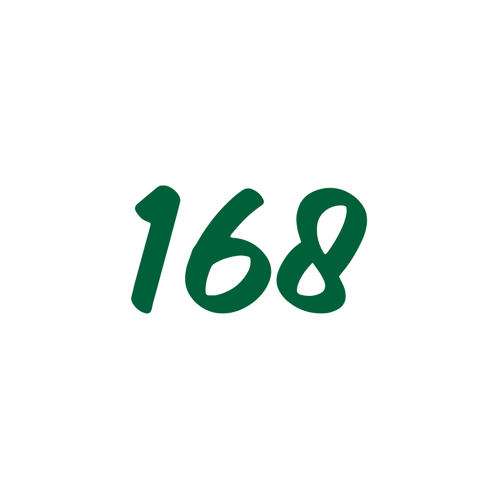 168 Equity Logo, 168 means Fortune all the way.